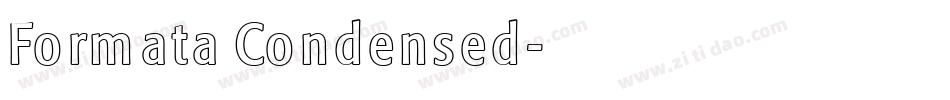 Formata Condensed字体转换